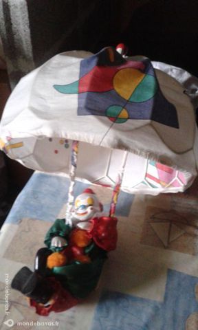 lustre, suspension clown balan�oire 4 Fleur� (86)