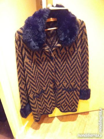 MANTEAU MARRON ET NOIR FEMME 40 Boulogne-Billancourt (92)