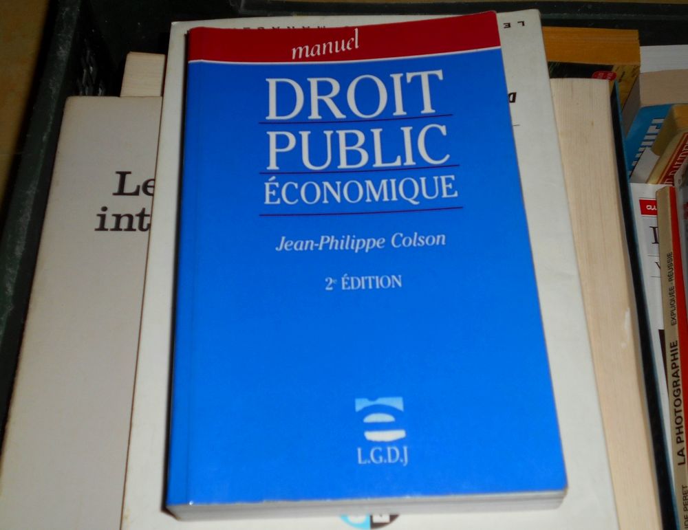 Manuel droit public �conomique Jean-Philippe Colson 10 Monflanquin (47)