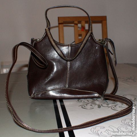 Sac marron similicuir vintage 10 Cabestany (66)