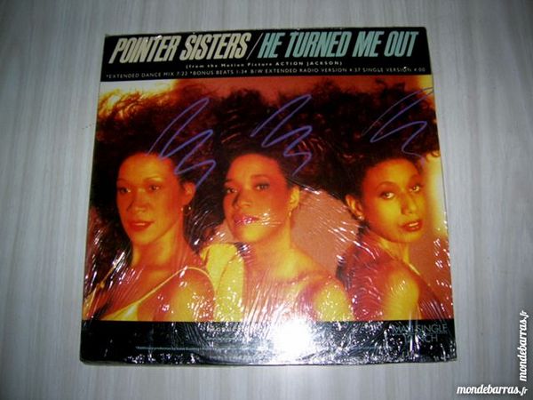 MAXI 45 TOURS POINTER SISTERS He turned me out 13 Nantes (44)