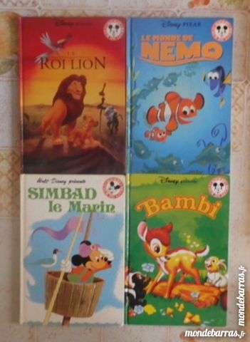 LOT 4 MICKEY CLUB DU LIVRE LION NEMO SIMBAD BAMBI 8 Attainville (95)