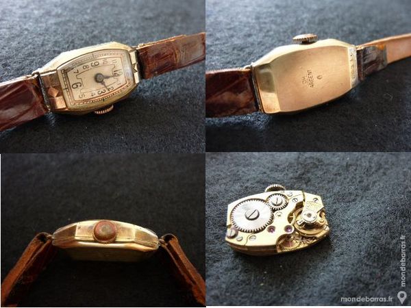 MONTRE DAME MECANIQUE or & argent 1930 VIN0007 125 Metz (57)