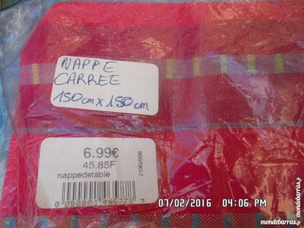 NAPPE CARREE ROSE 3 Chambly (60)