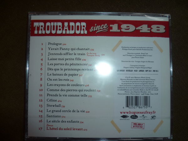 CD NEUF SOUS BLISTER HUGUES AUFRAY 8 Saint-Quentin (02)