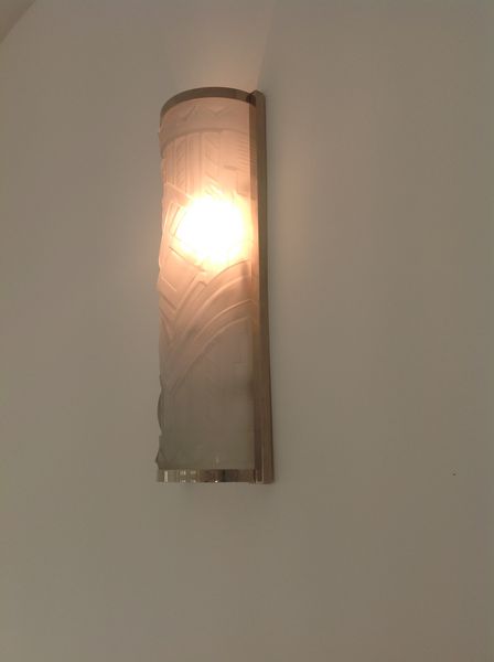 Paire d'appliques art deco � 2 ampoules 5000 Fontvieille (13)