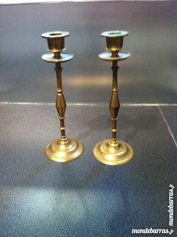 PAIRE DE CHANDELIERS EN LAITON 50 Boulogne-Billancourt (92)