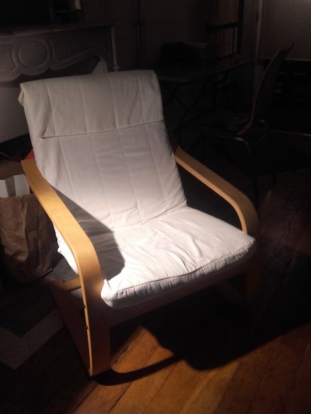 Paire Fauteuil MUJI blanc cass� 100 Vincennes (94)