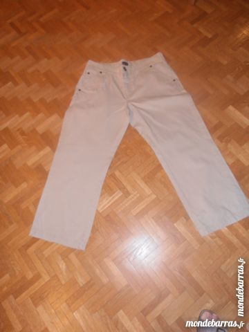 Pantacourt beige brod� 12 Tours (37)