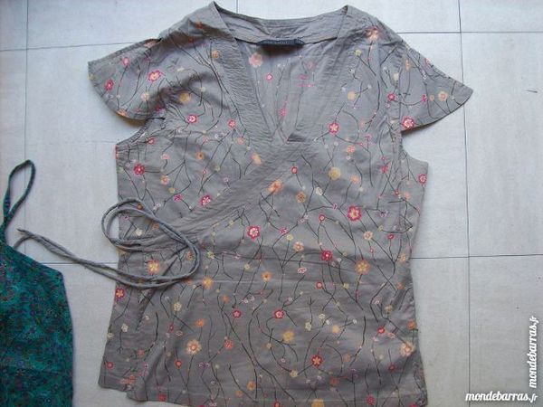 pantalon beige + chemisier - 38/40 - zoe 4 Martigues (13)