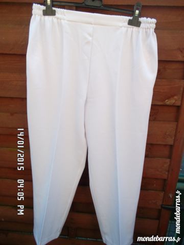 pantalon blanc t.38/42 2 Chambly (60)