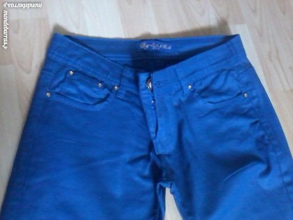Pantalon bleu neuf taille 38 10 Mouaz� (35)