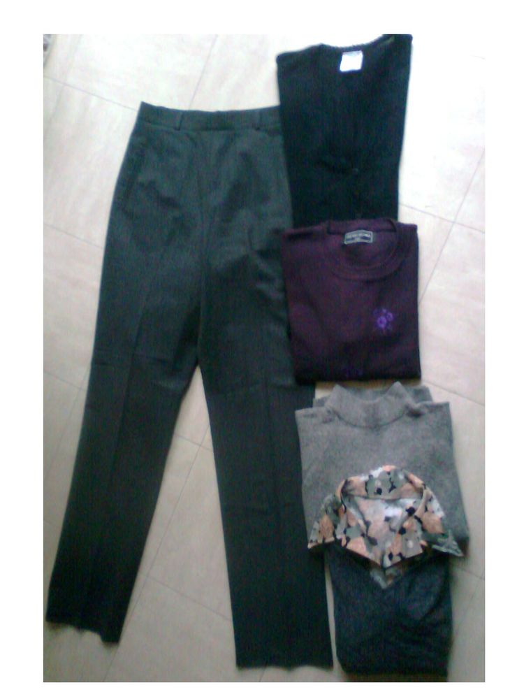 pantalon gris, chemisier, pulls - 40 - zoe 4 Martigues (13)