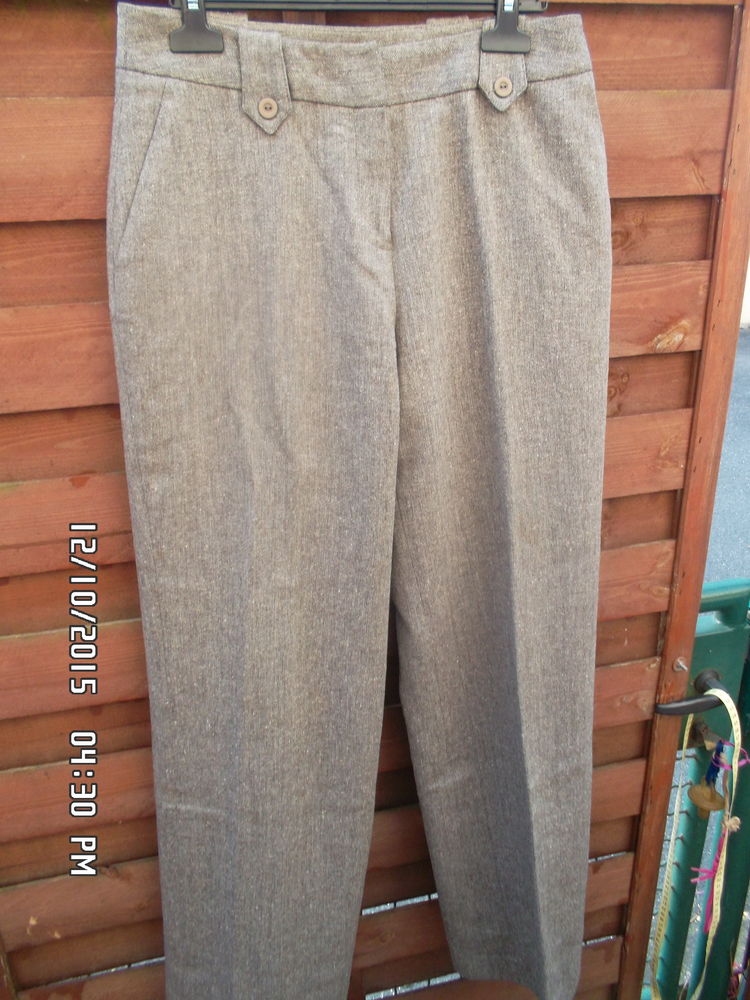 PANTALON GRIS ET MARRON CLAURA CLEMENT*JUSTE 3E*KIKI60230 3 Chambly (60)