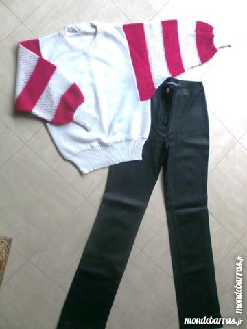 PANTALON imitation cuir  - 34/36 - zoe 4 Martigues (13)