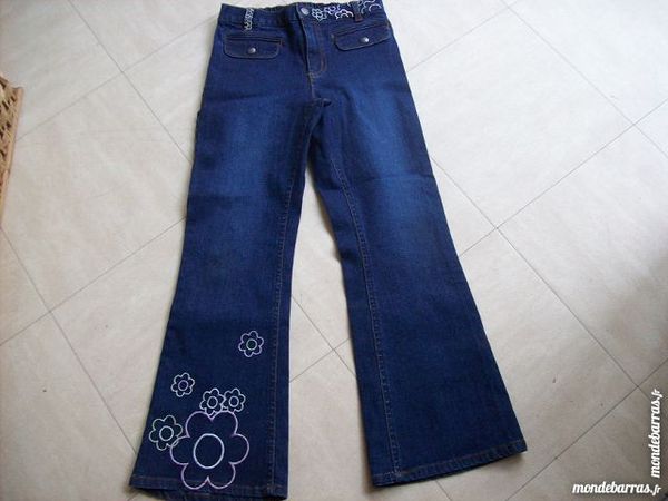 pantalon jean brod� - 8/9 ans - zoe 6 Martigues (13)