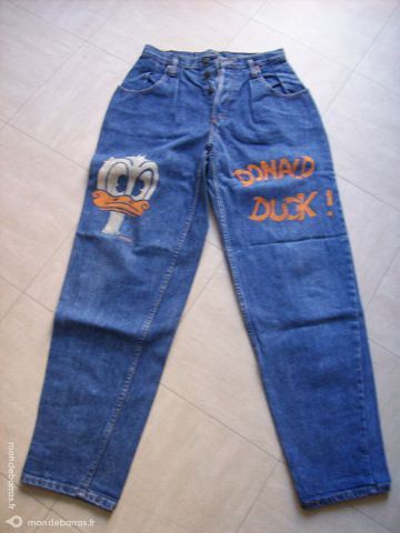 pantalon jean peint - 38 - zoe 7 Martigues (13)