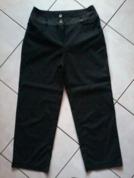 pantalon noir ray� 3 Gamaches (80)