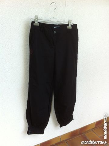 pantalon noir en toile (�tat neuf)  cache cache 4 Saint-Vallier (71)