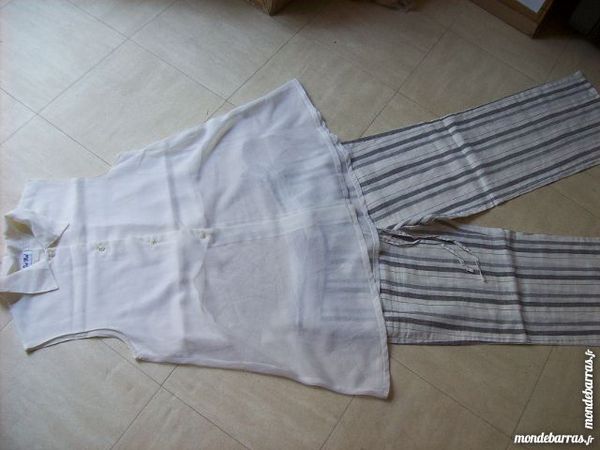 PANTALON ray� S- TUNIQUE l�g�re - zoe 3 Martigues (13)