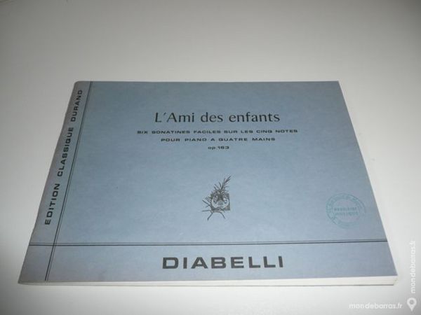 PARTITIONS L'AMI DES ENFANTS - DIABELLI 30 Meaux (77)