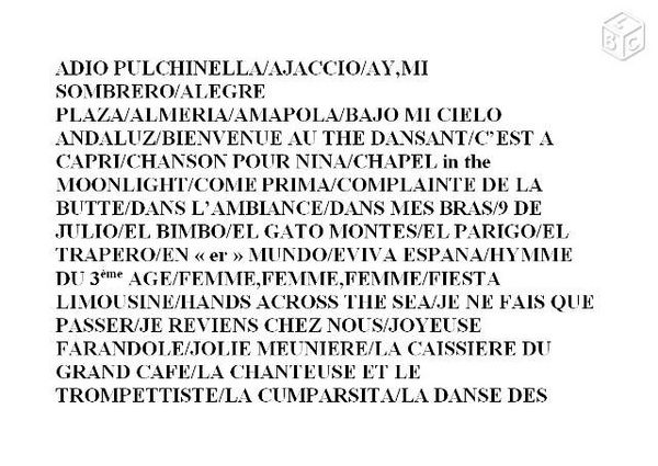 PARTITIONS (UT) pour orchestre 1 Castres (81)