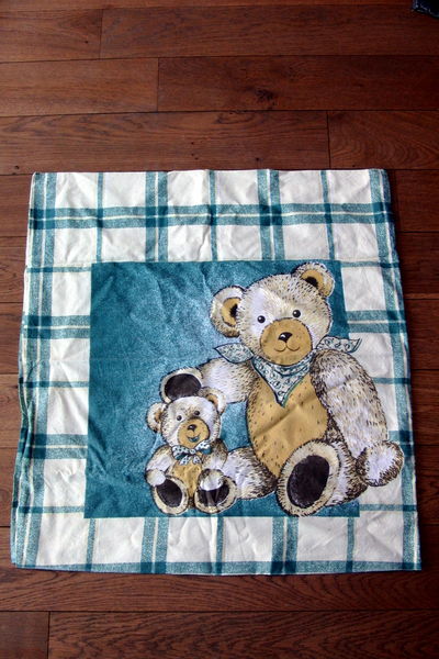 parure de lit enfant 90 cm vert fonc� et nounours 9 Laumesfeld (57)