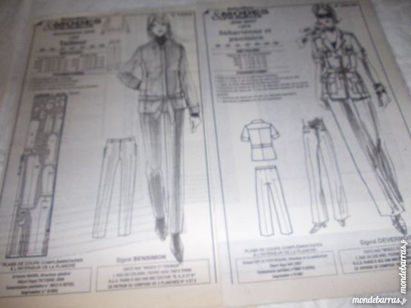 Patrons couture Modes et Travaux 1 Amiens (80)