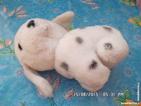 peluche chien blanc 1 Chambly (60)