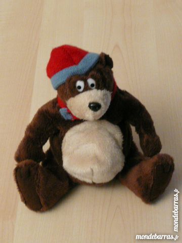 PELUCHE OURS MARRON AVEC BONNET ROUGE 2 Escalquens (31)