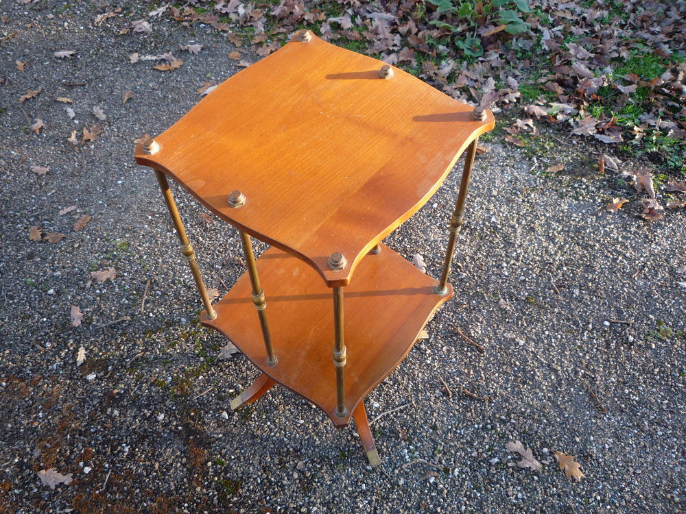 Petite biblioth�que tournante ancienne acajou/bronze 85 Castres (81)