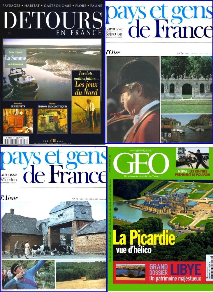 PICARDIE - Aisne - Somme - Oise / prixportcompris 13 Paris 10 (75)