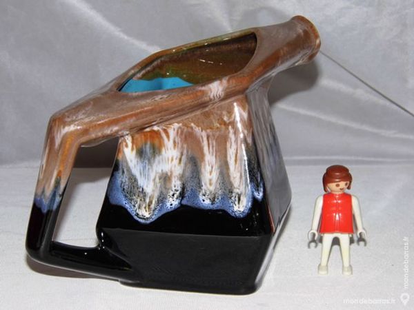 Pichet � eau Carafe VINTAGE faience sign� ALPHO 20 Dunkerque (59)