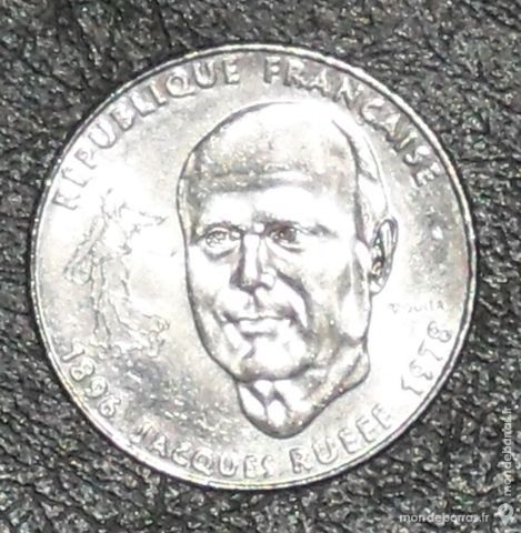 Pi�ce de 1 Franc de type Jacques Rueff 1996 12 Montreuil (93)