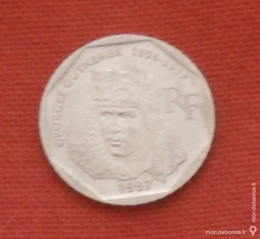 Pi�ce de 2 Francs Georges Guynemer de l'ann�e 1997 15 Montreuil (93)