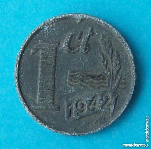 PI�CE DE MONNAIE 1 CENT 1942 PAYS-BAS  HOLLANDE NE 2 Wattignies (59)