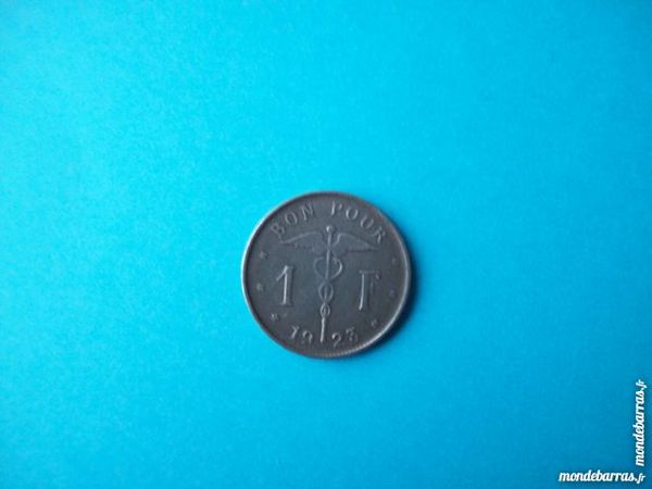 PI�CE DE MONNAIE 1 FRANC BELGE 1923 L�GENDE FRANCA 1 Wattignies (59)