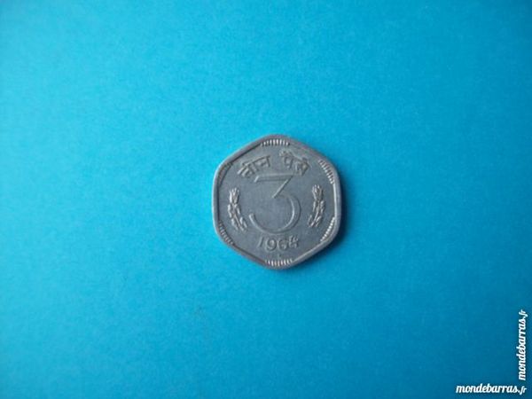PI�CE DE MONNAIE INDE 3 PAISE 1964 1 Wattignies (59)