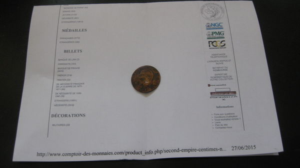 pi�ces coll�ction 0 Gennevilliers (92)