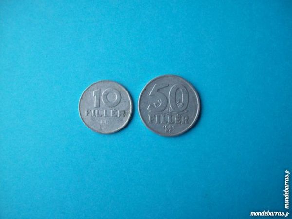 2 PI�CES  HONGRIE 10 FILLER 1975 + 50 FILLER 1981 2 Wattignies (59)