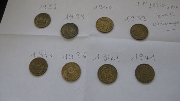 pi�ces morlon 2 francs 400 Gennevilliers (92)