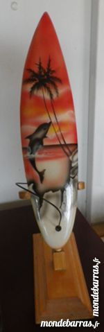 PLANCHE A VOILE DECORATION FOND ROSE ET DAUPHIN 5 Attainville (95)