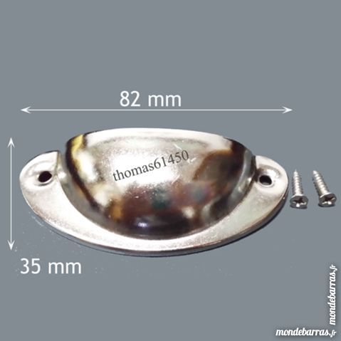LOT 10 POIGNEE COQUILLE LOFT FER CHROME 18 Banvou (61)
