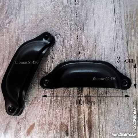 10 x POIGNEE COQUILLE FER POUR TIROIR MEUBLE 20 Banvou (61)