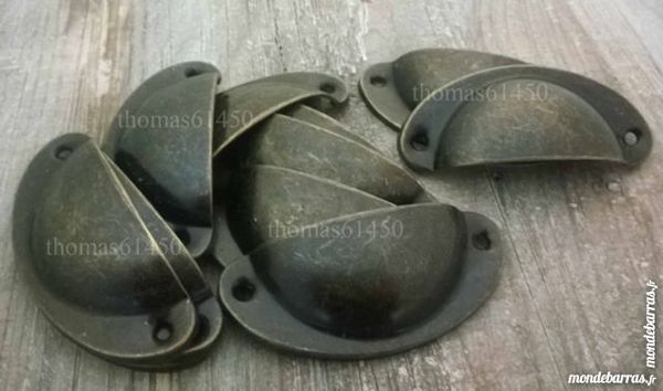 Lot 10 Poign�e Coquille Fer Tiroir Meuble 16 Banvou (61)