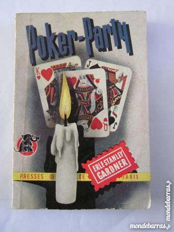 POKER PARTY  par  E. S. GARDNER roman policier 8 Brest (29)