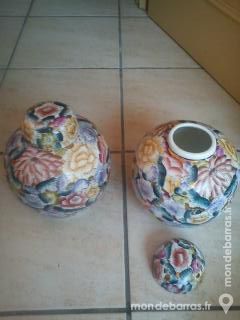 POTERIE GENRE FAIENCE MOTIF FLEURI 15 Saint-Martin-au-La�rt (62)