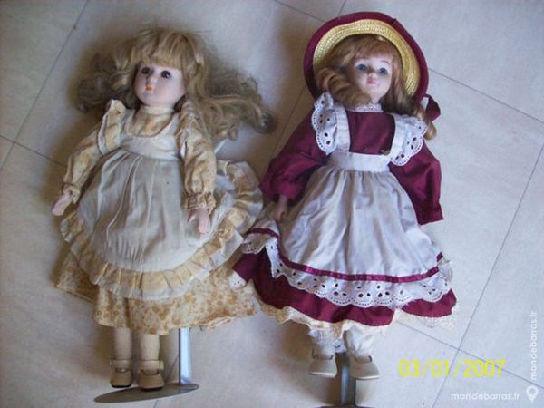 lot de 3 poup�es en porcelaine -zoe 9 Martigues (13)