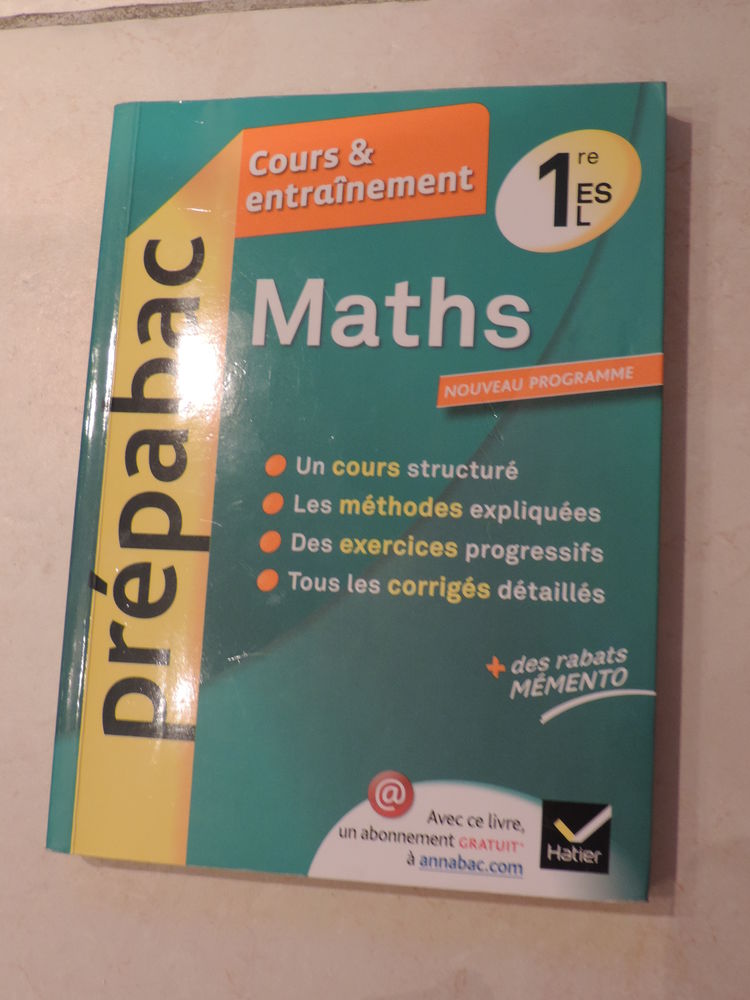 PREPABAC MATHS 1�re ES L 6 Chitenay (41)