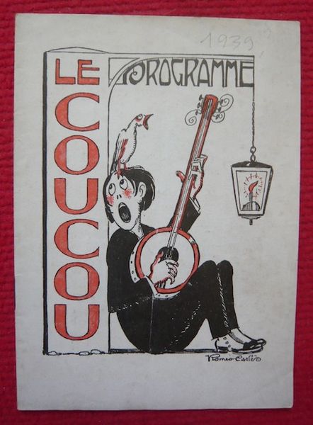 Programme du cabaret du rire Le Coucou (1939) 40 Sucy-en-Brie (94)